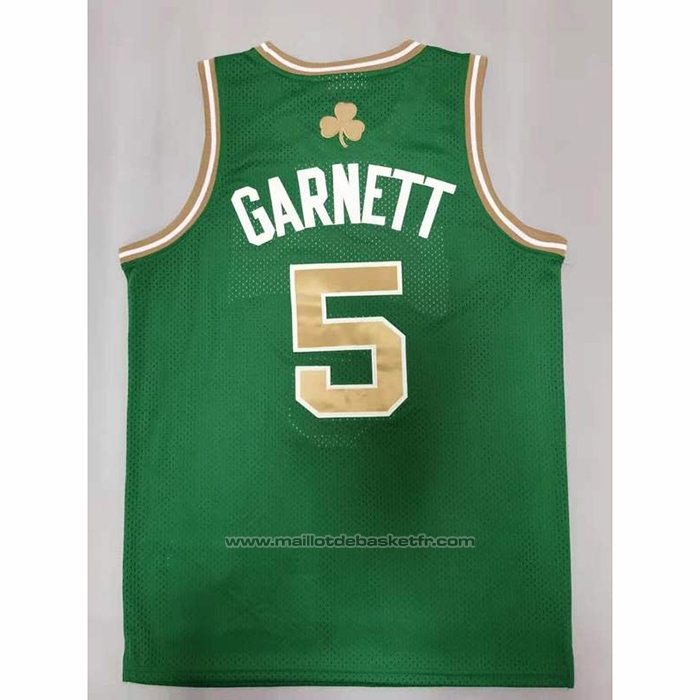 Maillot Boston Celtics Kevin Garnett #5 Mitchell & Ness 2007-08 Vert